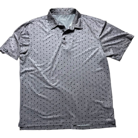 Straight Down Polo Shirt Mens Performance Adios Golf Club Tour. - Picture 1 of 7
